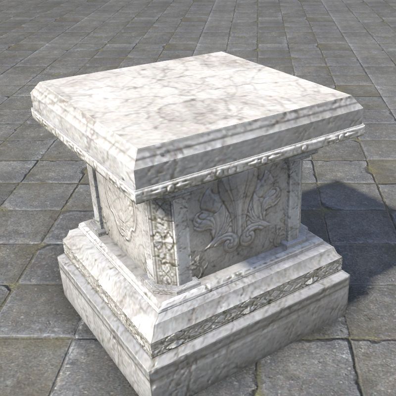 Alinor Display Stand, Marble Wide